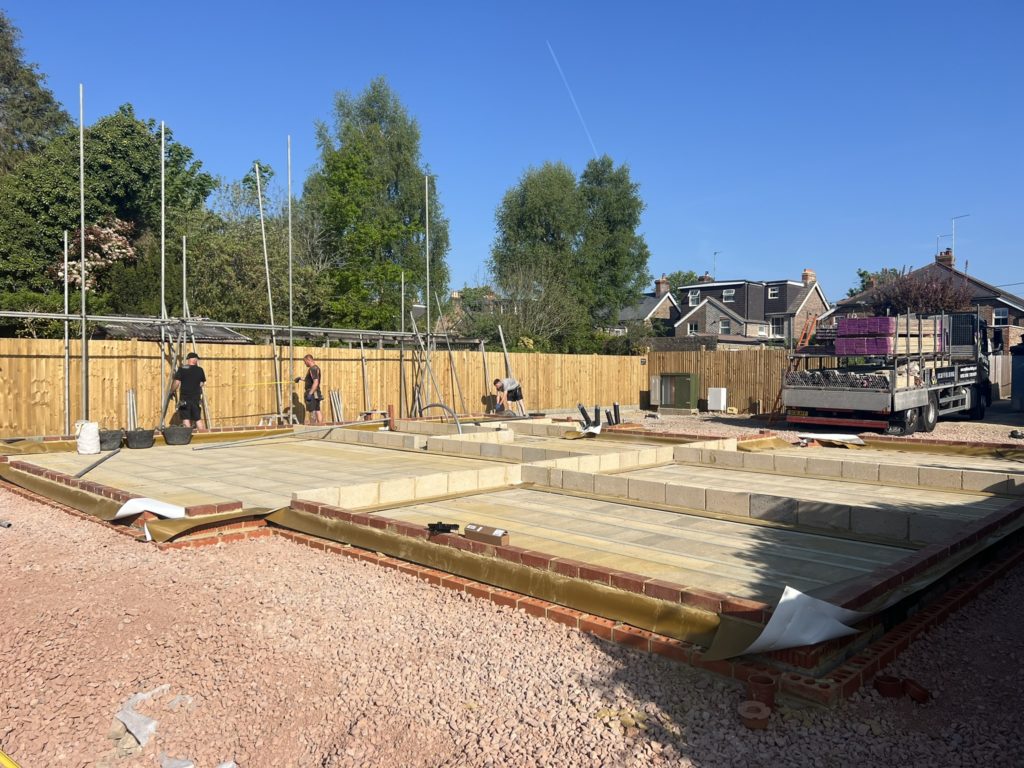 Ground works for self build project west sussex